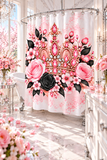 Blush Onyx Crown Royale - Shower Curtains