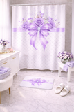 Purple Couture Diamond Bow - Shower Curtains