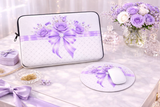 Purple Couture Diamond Bow - Laptop Sleeve