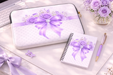 Purple Couture Diamond Bow - Laptop Sleeve
