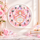 Opal Starlight Couture Perfume Bottle | Enchanted Birthstone Collection | October - Wall Clock