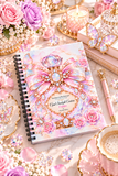 Opal Starlight Couture Perfume Bottle | Enchanted Birthstone Collection | October - Spiral Notebook