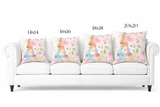 Paris Pink Watercolor - Square Pillow