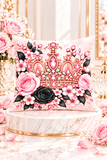 Blush Onyx Crown Royale - Square Pillow