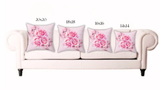 Square Pillow - Rosabella Bloom - Pink