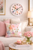 Paris Pink Watercolor - Wall Clock