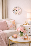 Paris Pink Watercolor - Wall Clock