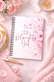 Pink Flower Bouquet - Praise Almighty God - Spiral Notebook (Faith)