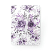 Clipboard-Soft Purple-Floral Stencil-White