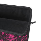 Laptop Sleeve-Passion Pink Bow-Passion Pink Lace-Black