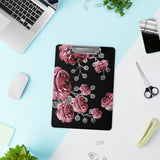 Clipboard-Moody Red-Floral-Black