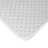 Bath Mat-Lush Pink Floral-Pink Horizontal Stripes-White