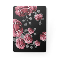 Clipboard-Moody Red-Floral-Black