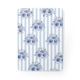 Clipboard-Soft Blue-Floral Pinstripes