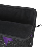 Laptop Sleeve-Glam Purple Bow-Zebra-Black Glitter