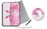 Mouse Pad-Glam Pink Bow-Pink White Stencil-Pink White Pinstripes