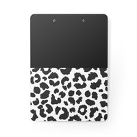 Clipboard-Glam Passion Pink Bow-Snow Leopard-Black