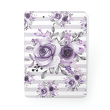 Clipboard-Soft Purple Floral-Soft Purple Horizontal Stripes-White