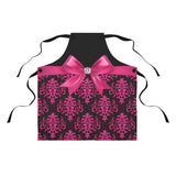 Apron-Glam Passion Pink Bow-Passion Pink Lace-Black