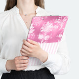 Clipboard-Glam Pink Bow-Pink White Stencil-Pink White Pinstripes