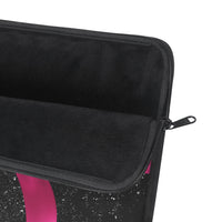 Laptop Sleeve-Glam Passion Pink Bow-Zebra-Black Glitter