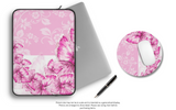 Laptop Sleeve-Pink Butterfly Duo-White